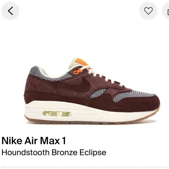 Nike | Nike Air Max 1 Houndstooth Bronze Eclipse (8.5M/10W) - Picture 15 of 16